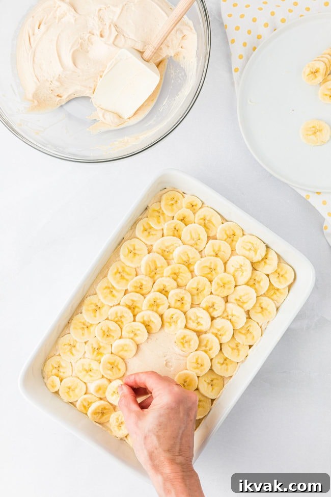 Peanut Butter Banana Icebox Cake step 7