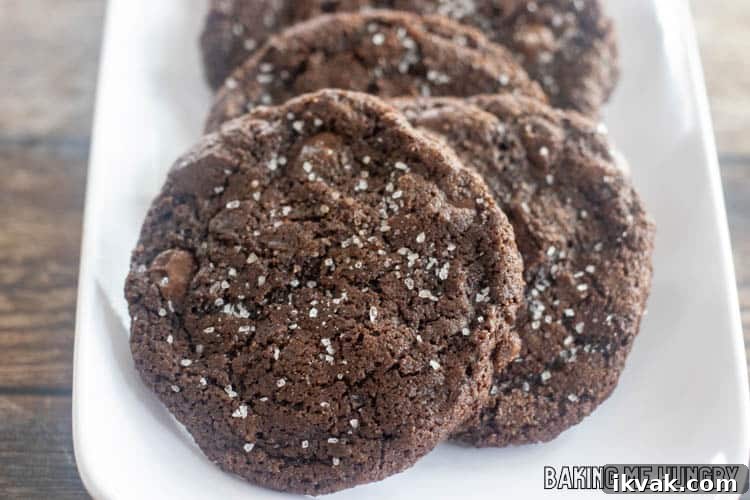 platter of chocolate cookies