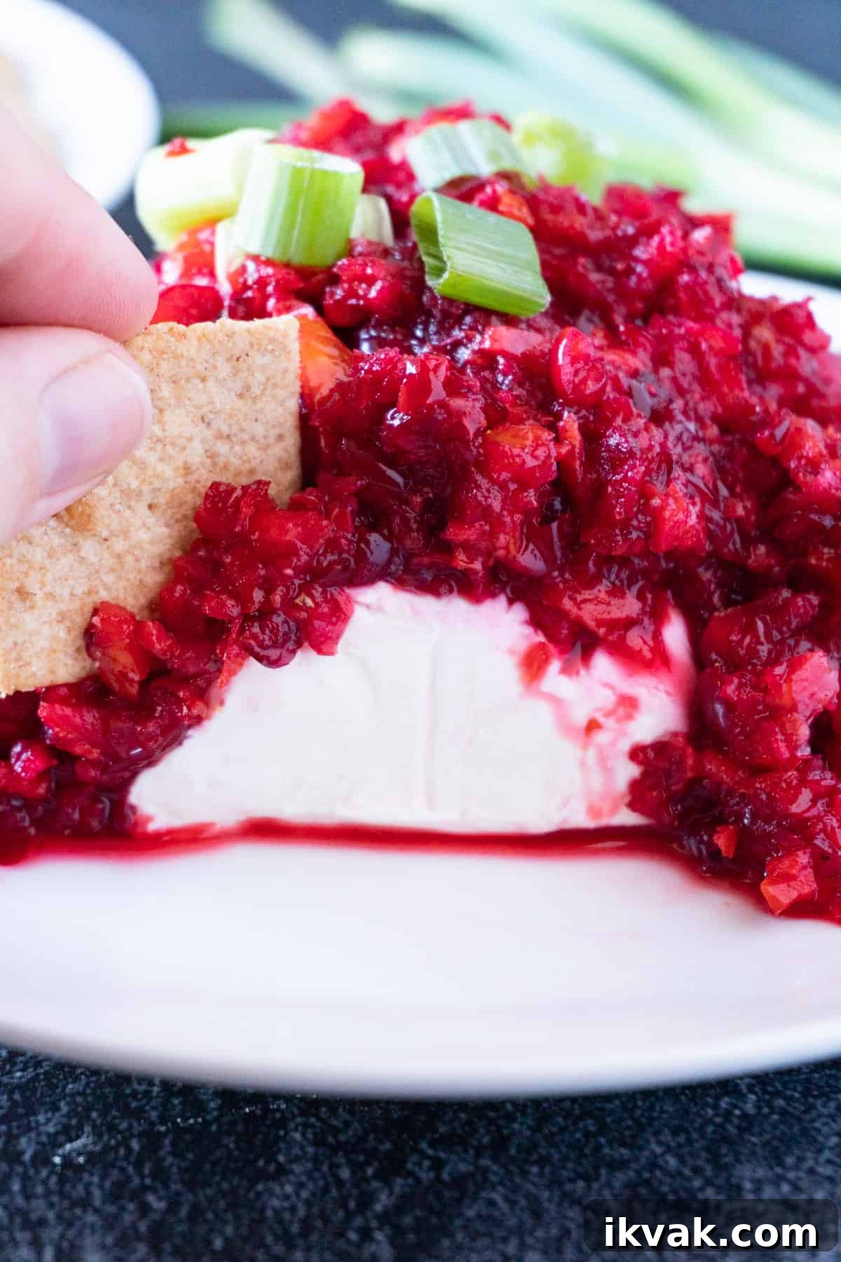 Zesty Cranberry Relish Recipe for Holiday Tables 4 Cranberry relish over cream cheese
