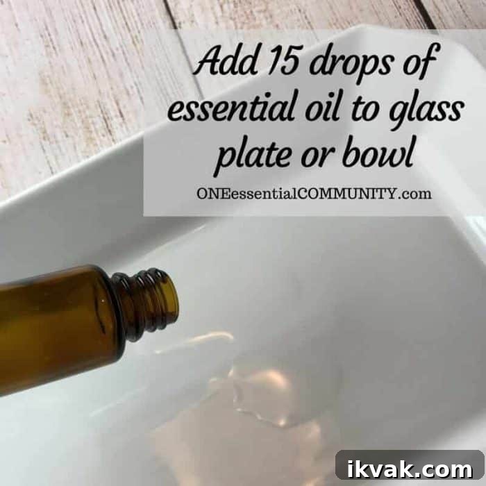 Adding essential oils