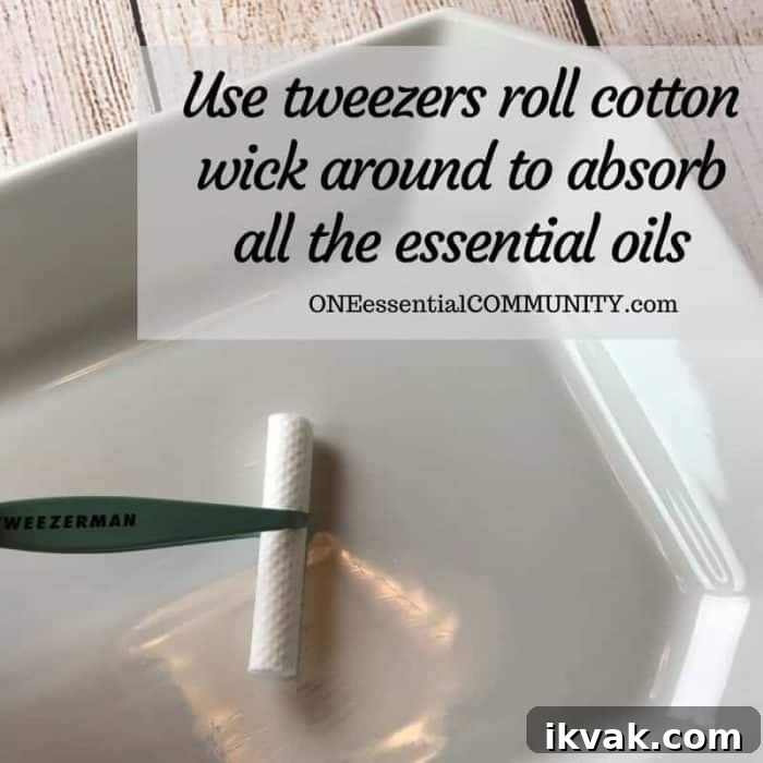 Soaking the wick