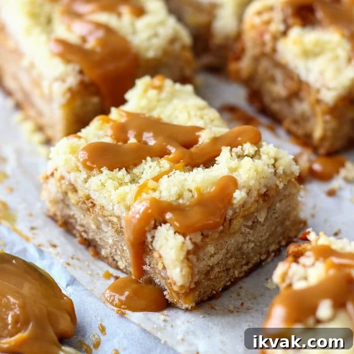 Caramel Apple Crumb Bars Image