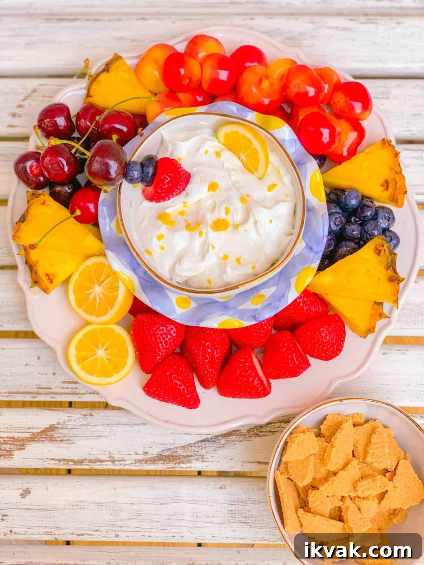 What to serve with lemon fruit dip