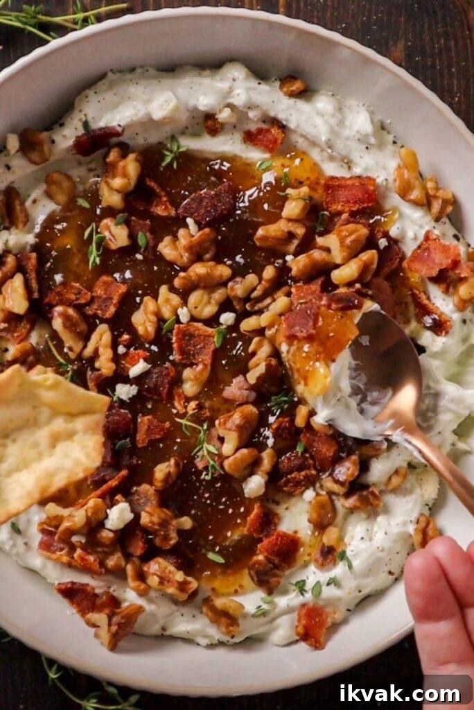 blue cheese dip and crackers