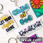 yw camp shrink art keychains