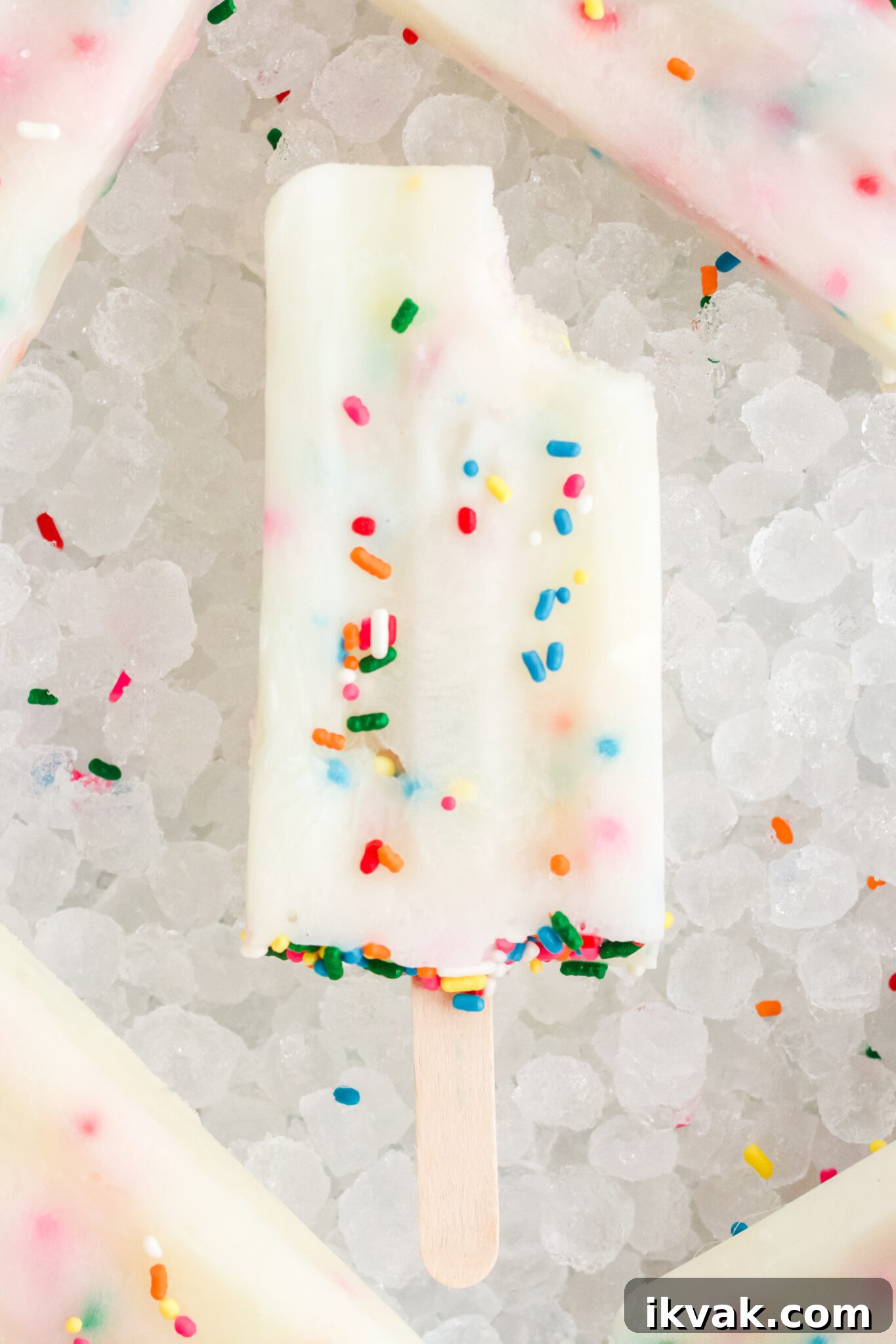Funfetti Cake Batter Popsicles Recipe: Homemade Party Treat 2 funfetti cake batter popsicles
