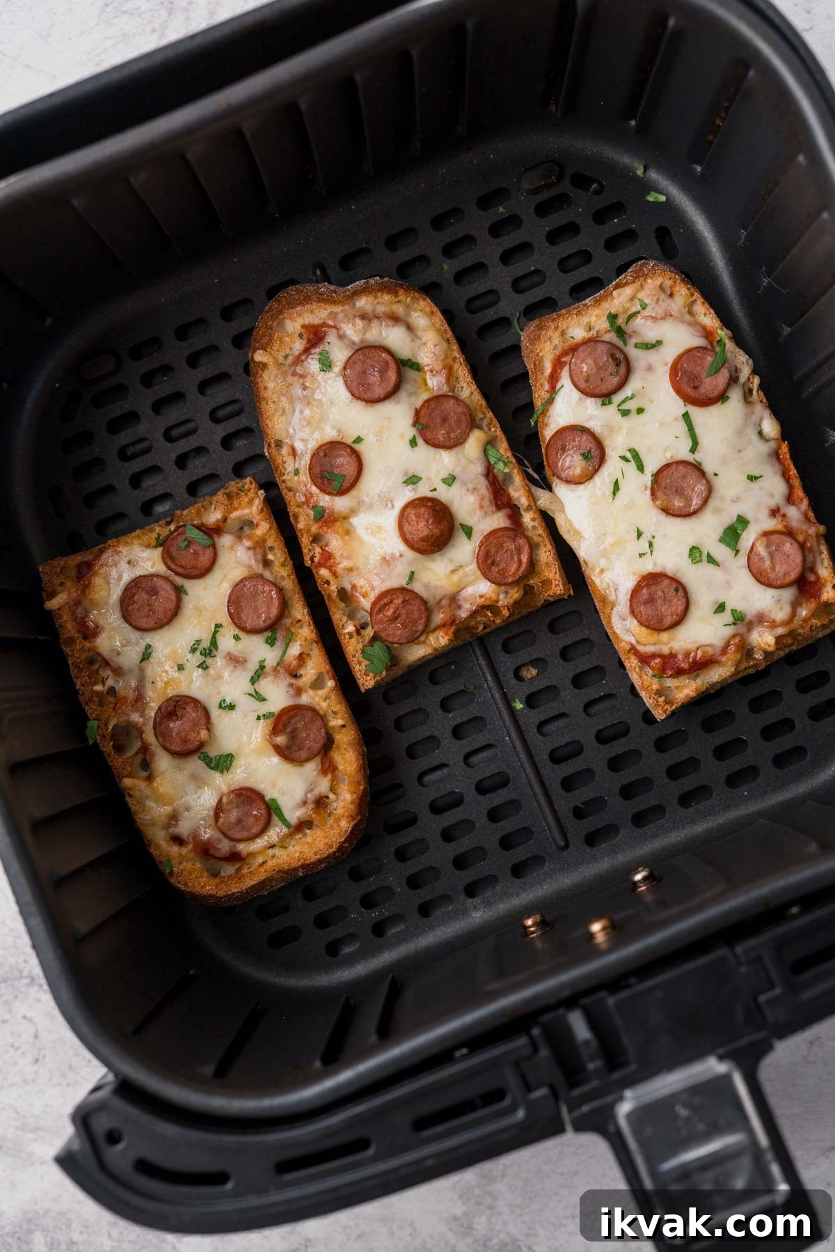 french bread pizza in the air fryer.