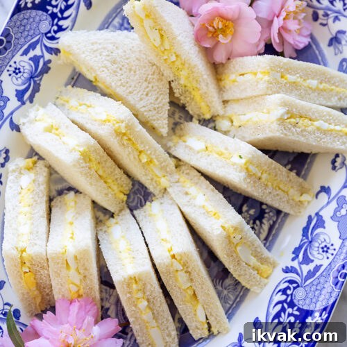 Classic Egg Salad Tea Sandwich Recipe for Afternoon Tea 6 egg salad tea sandwiches