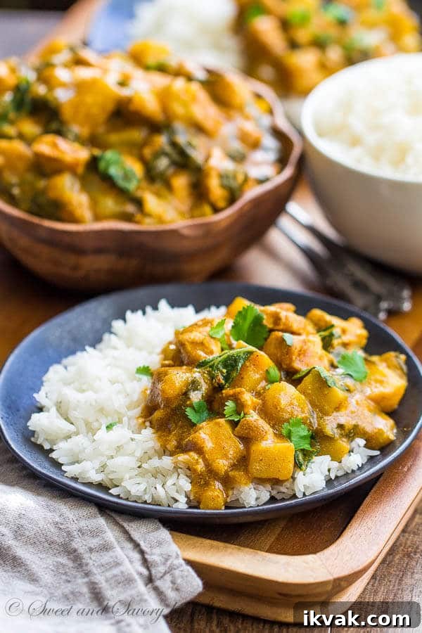 Bok Choy and Chicken Curry with Coconut Milk Recipe 3 Infused with aromatic warm spices, this easy bok choy and chicken curry is my favorite winter comfort food. And it'll soon be yours too!