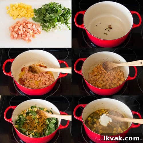 Bok Choy and Chicken Curry with Coconut Milk Recipe 5 Easy chicken curry- step by step photo recipe
