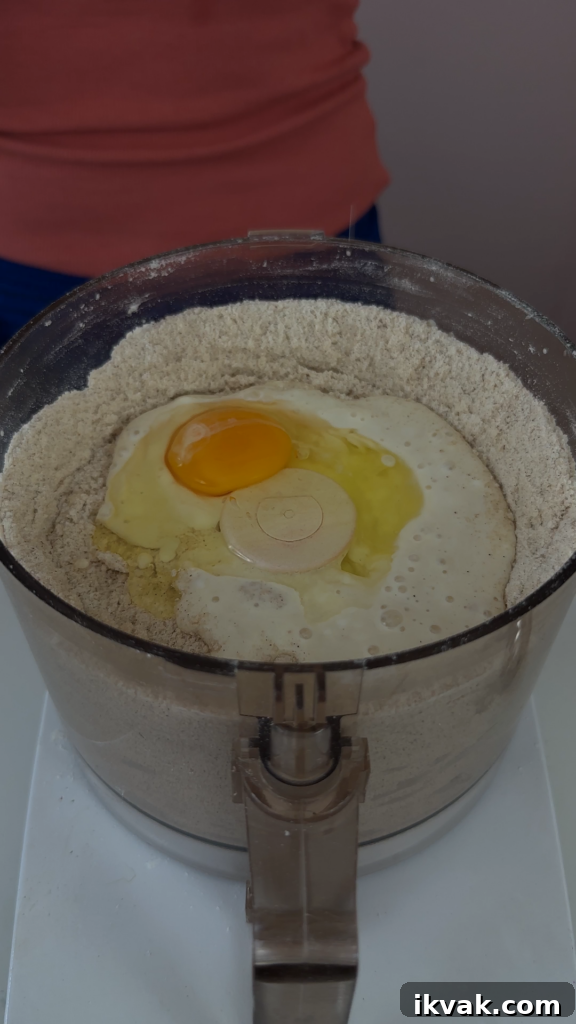 Dough starting to form