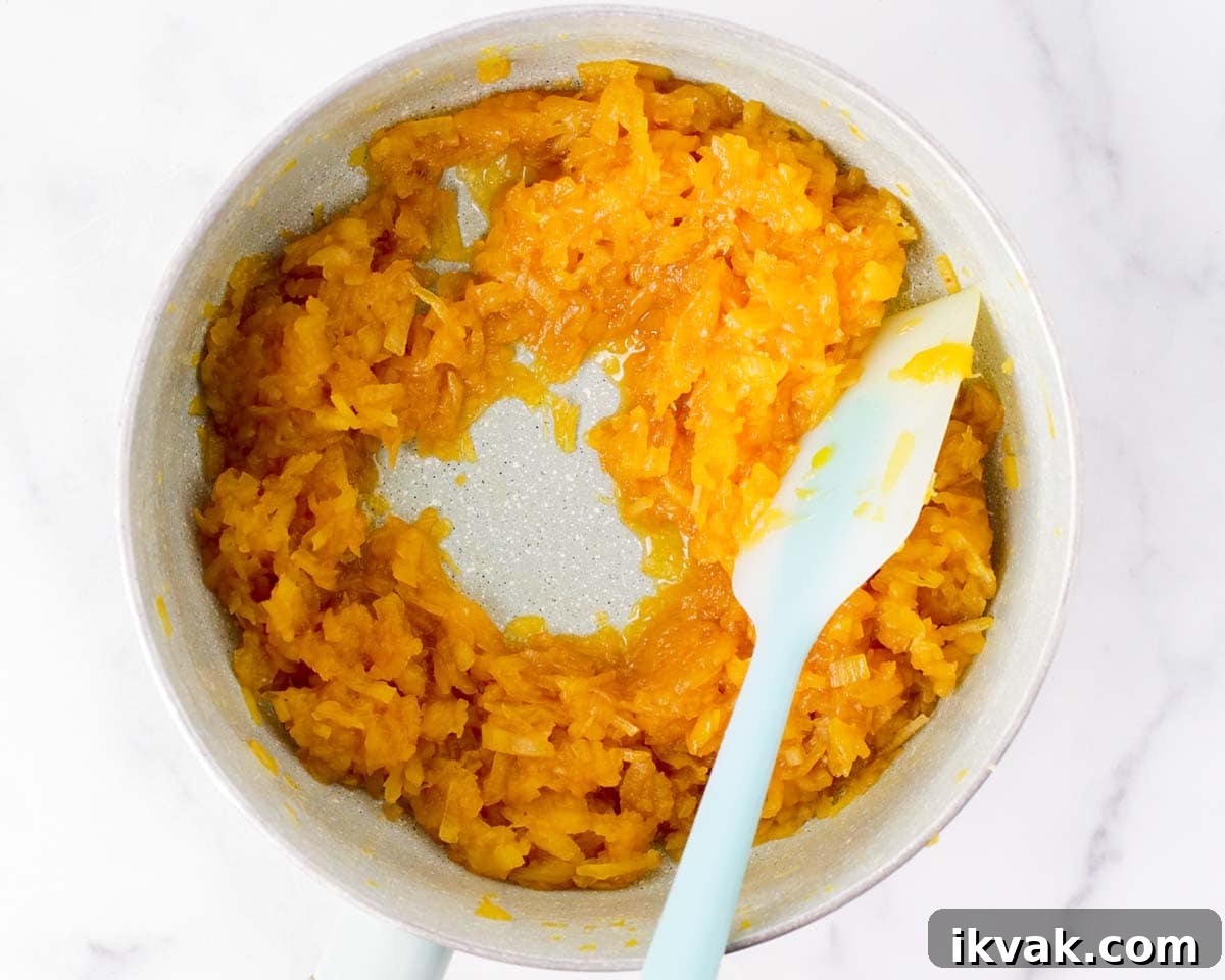 Stir pineapple