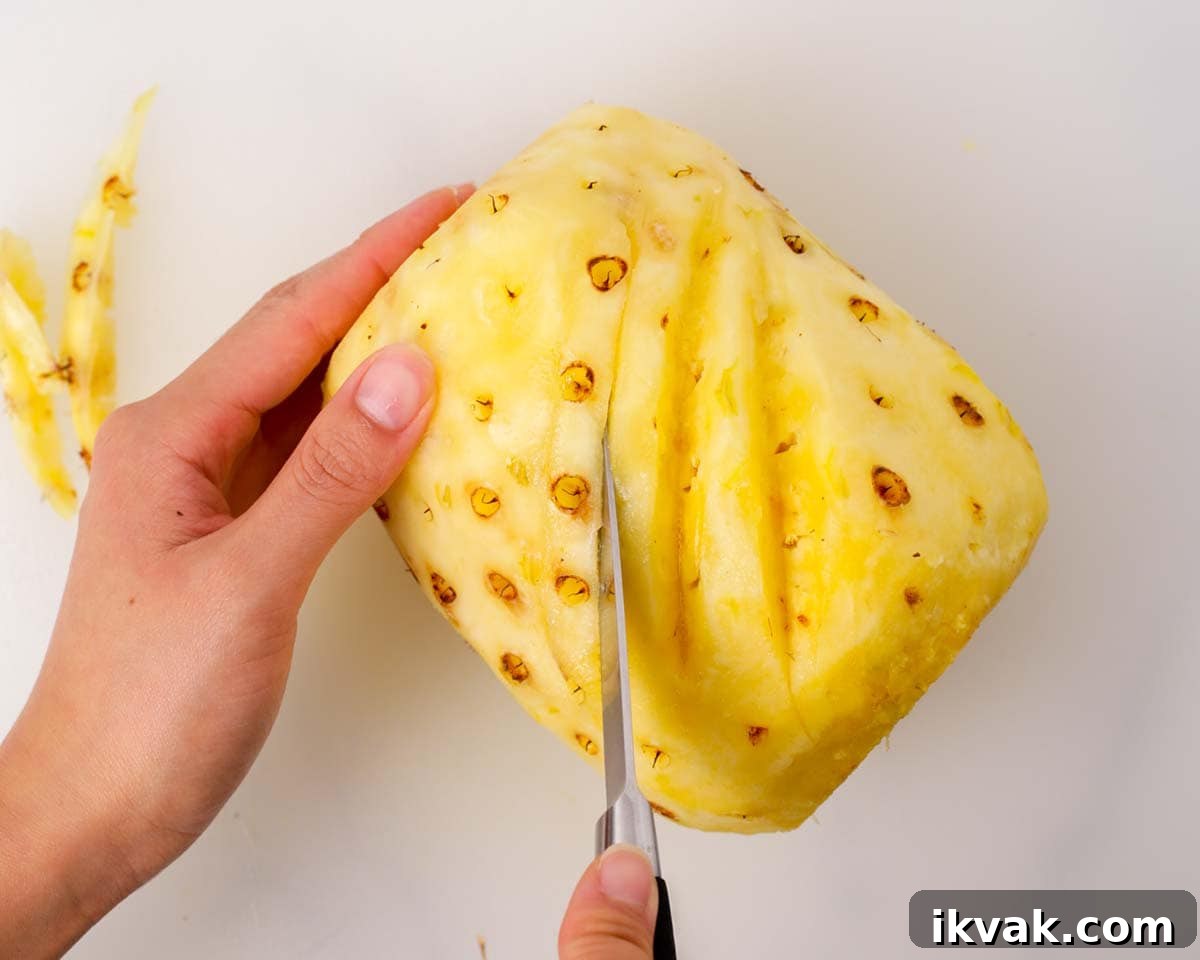 Chopped pineapple