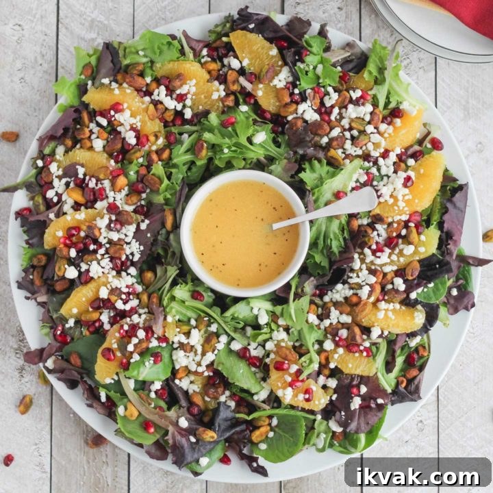 Christmas Salad with Citrus-Champagne Vinaigrette