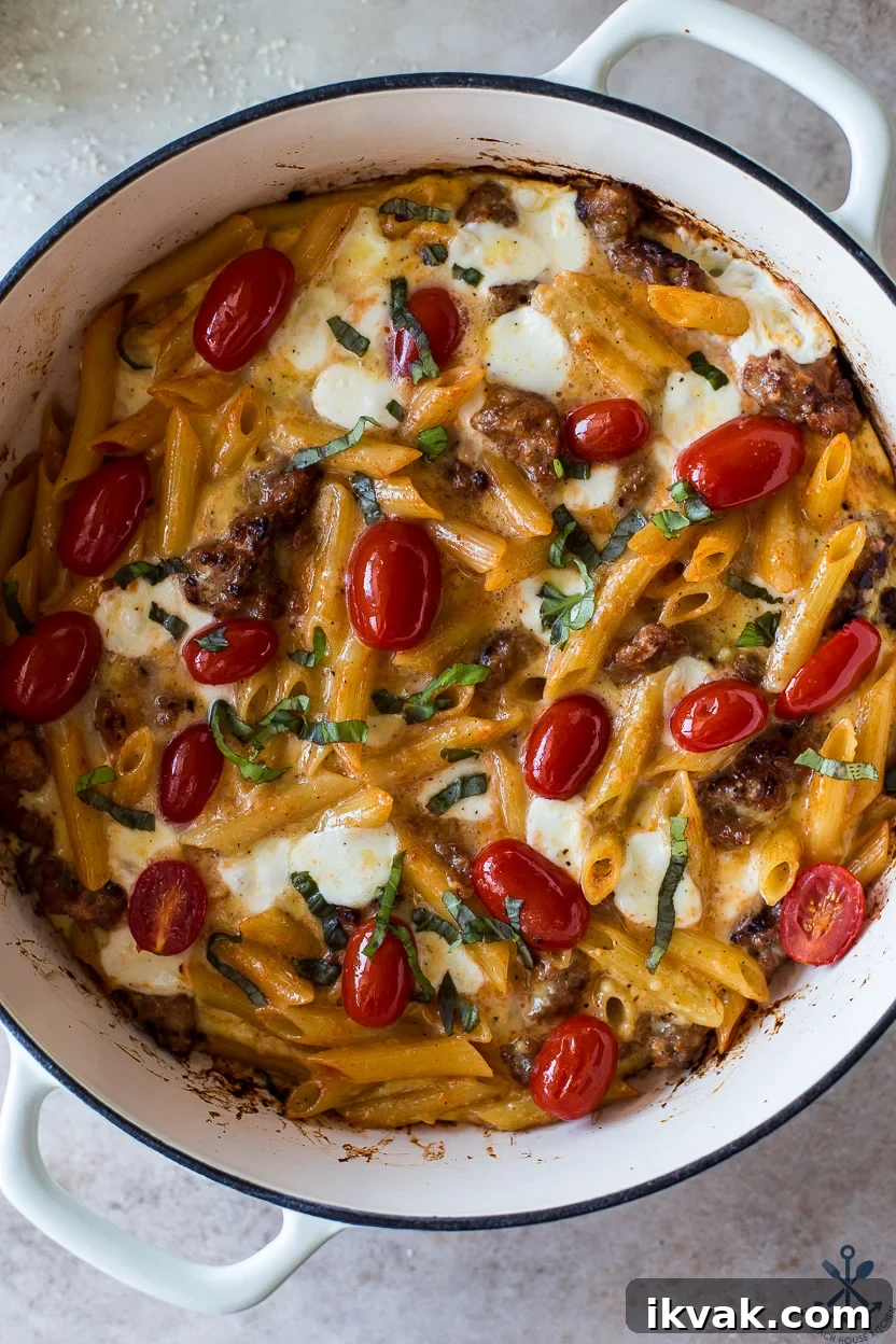Up close overhead photo of a pasta frittata
