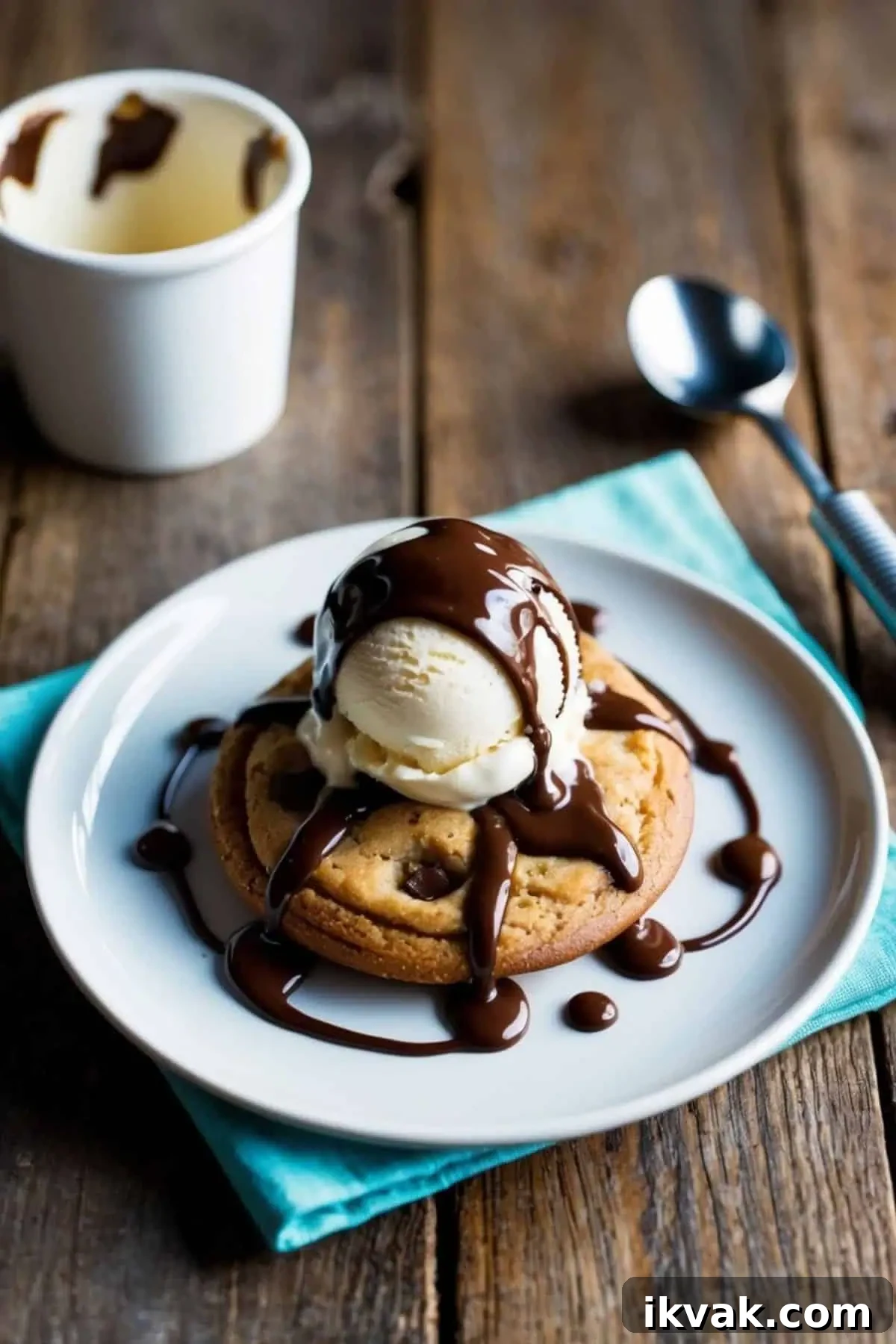 bj's pizookie with ice cream