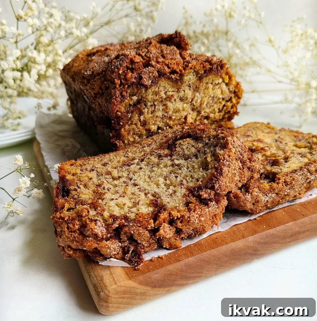 cinnamon swirl banana bread