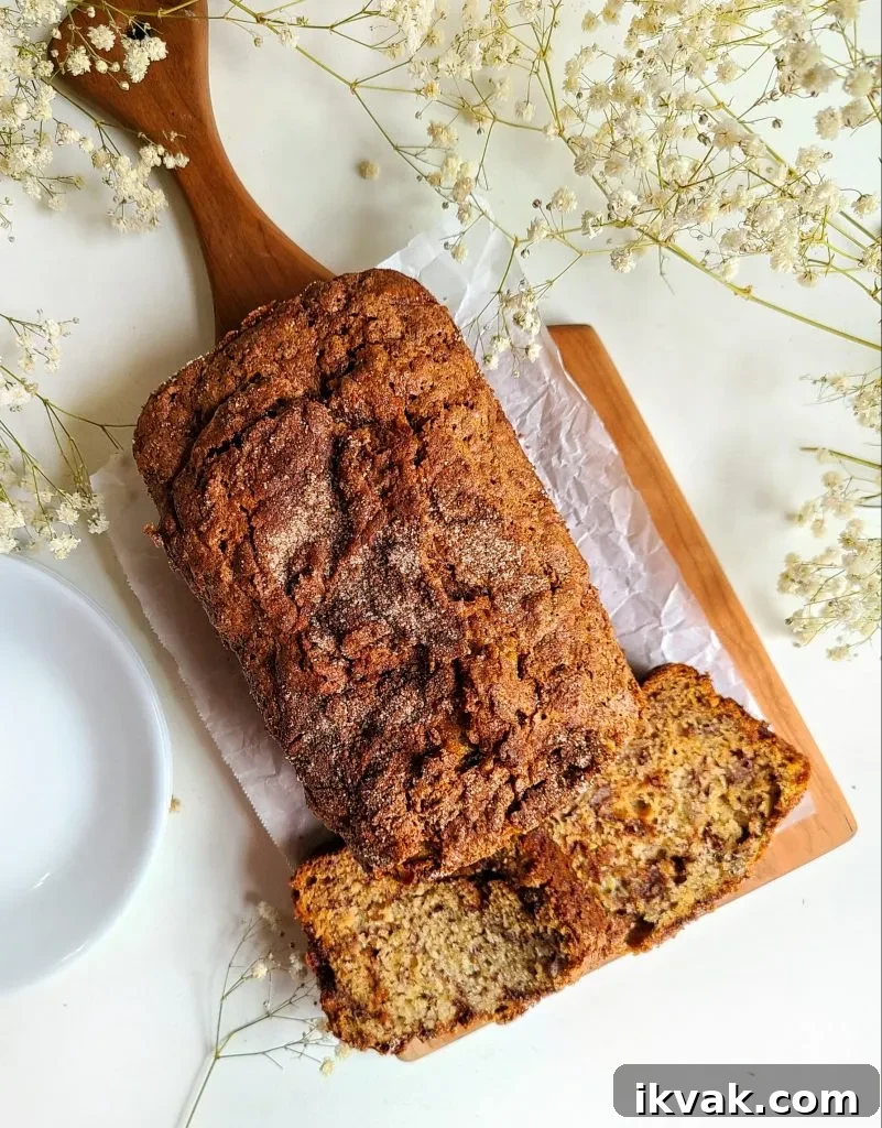 cinnamon swirl banana bread