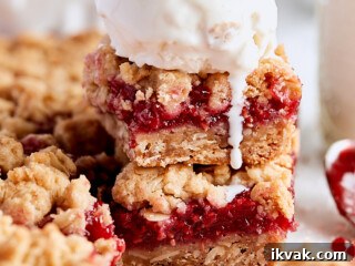Raspberry Crumble Bars