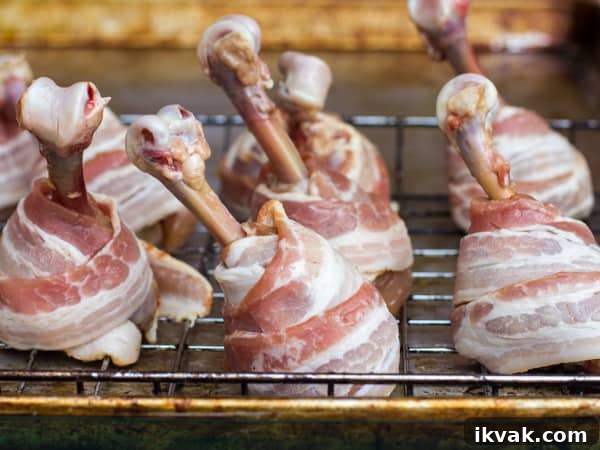 Bacon Wrapped Chicken Lollipops Smoked-5