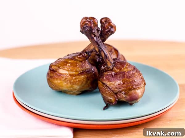 Bacon Wrapped Chicken Lollipops Smoked-26