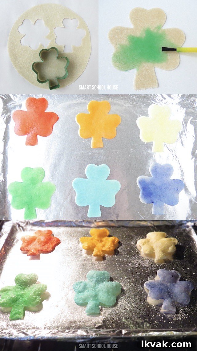 Rainbow Shamrock Homemade Potato Chips Recipe 4 Shamrock Chips