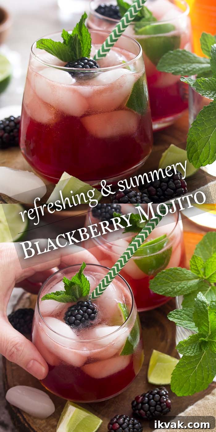 Blackberry Mojito Recipe: A Refreshing Summer Cocktail Guide 7 For an easy and refreshing summer cocktail bring together mint, lime juice, and rum along with fresh blackberries for a blackberry mojito!