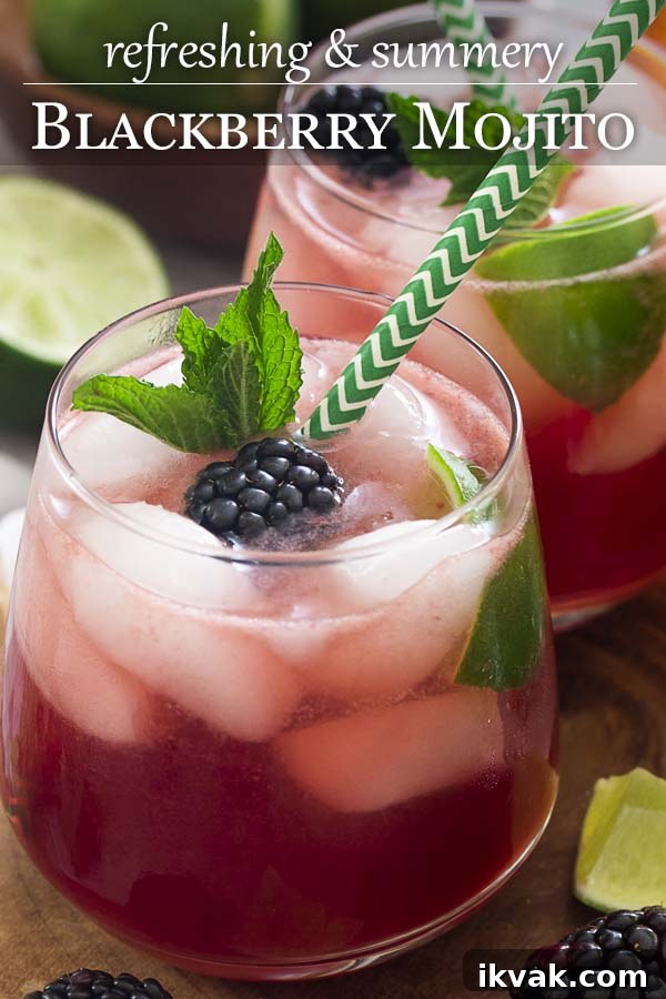 Blackberry Mojito Recipe: A Refreshing Summer Cocktail Guide 8 For an easy and refreshing summer cocktail bring together mint, lime juice, and rum along with fresh blackberries for a blackberry mojito!