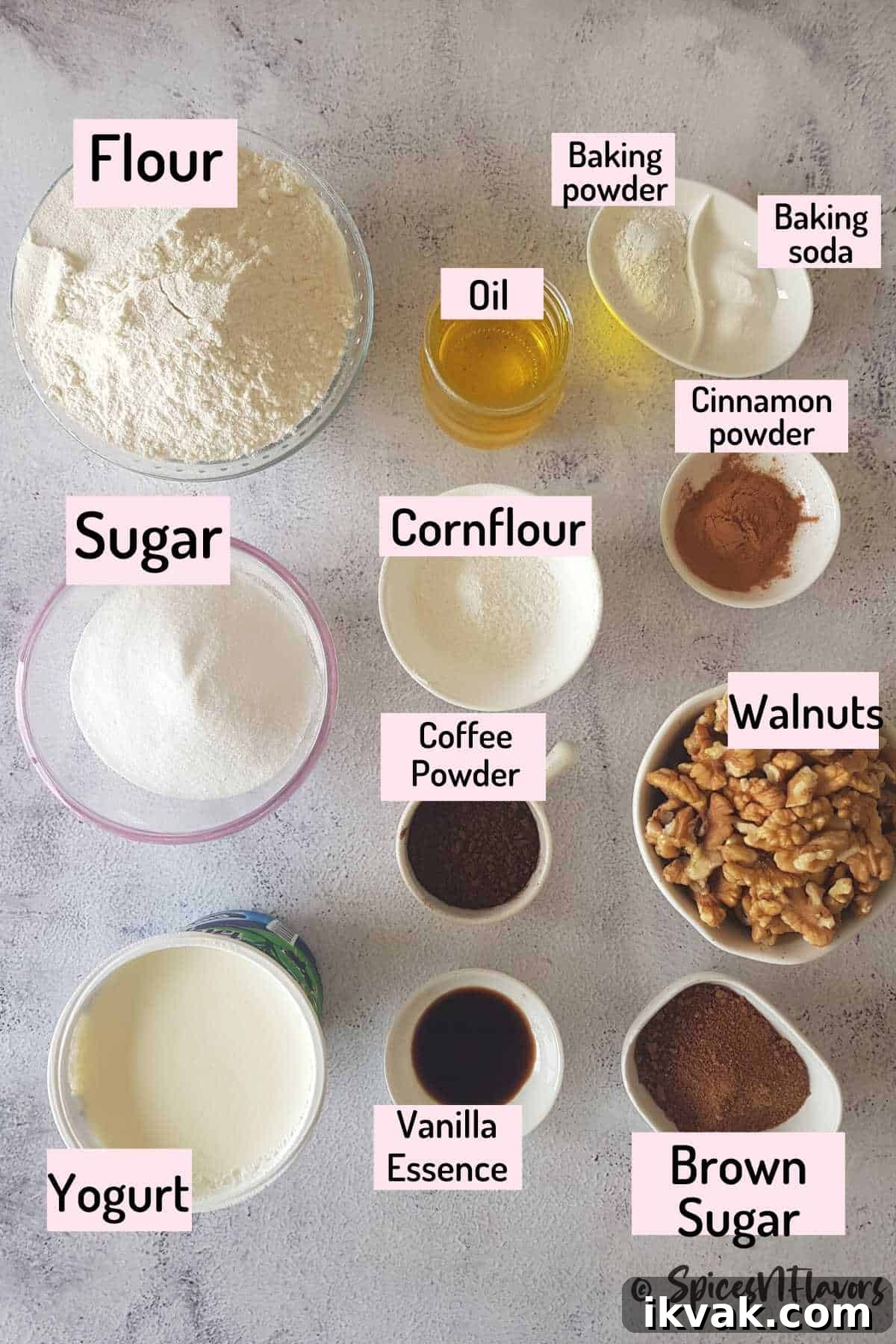 ingredients needed to make yogurt coffee cake recipe