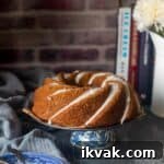 closee up shot of eggless coffee cake to fit the wordpress recipe card image