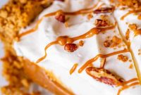 Dulce de Leche Cream Pie with Pecan Graham Crumble