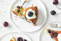 Moist Cherry Cake with Fresh Cherry Glaze