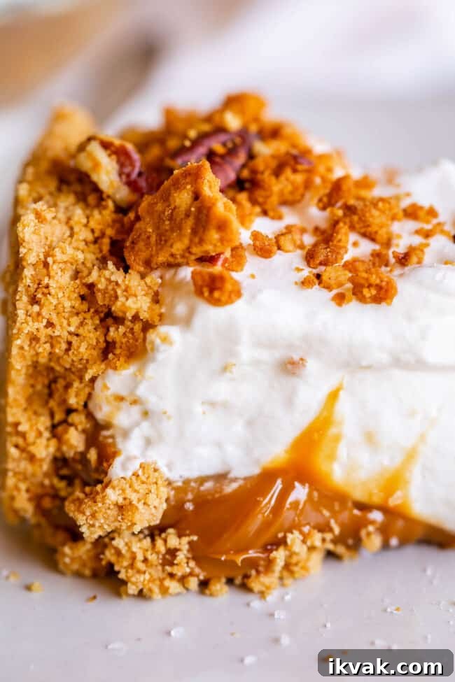Dulce de Leche Cream Pie with Pecan-Graham Crumble dulce de leche pie