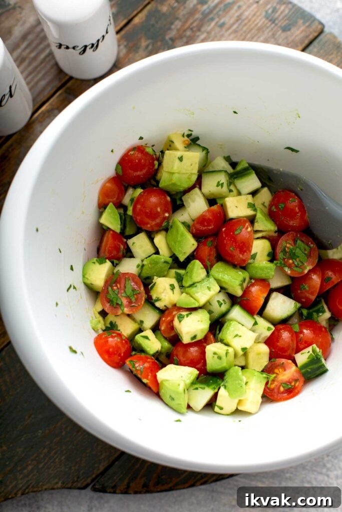 Blackened Salmon Recipe: Quick Cajun-Style Pan-Seared Fillets 12 Chopped vegetable salad in a white bowl