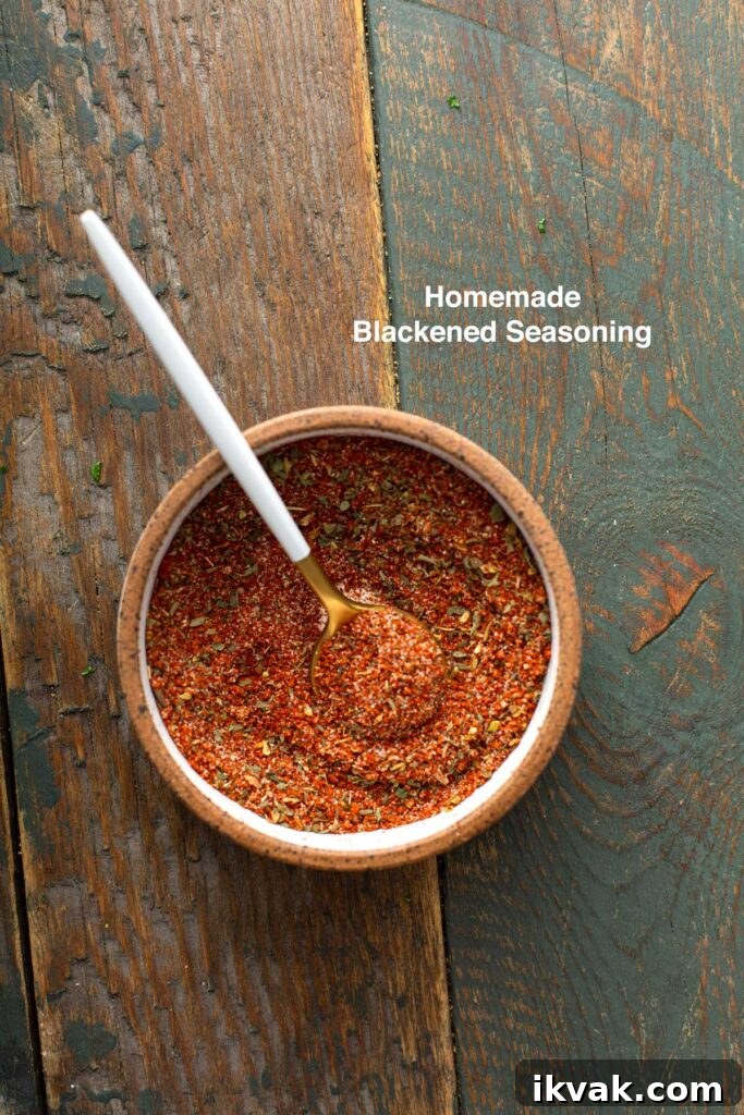 Blackened Salmon Recipe: Quick Cajun-Style Pan-Seared Fillets 7 Homemade Blackened seasoning mix in a small bowl