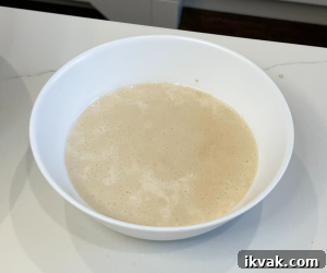 Yeast in water
