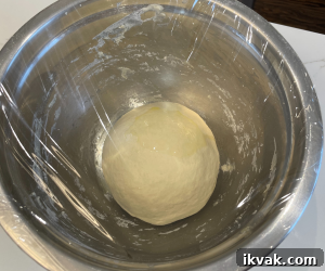 Dough after first proof
