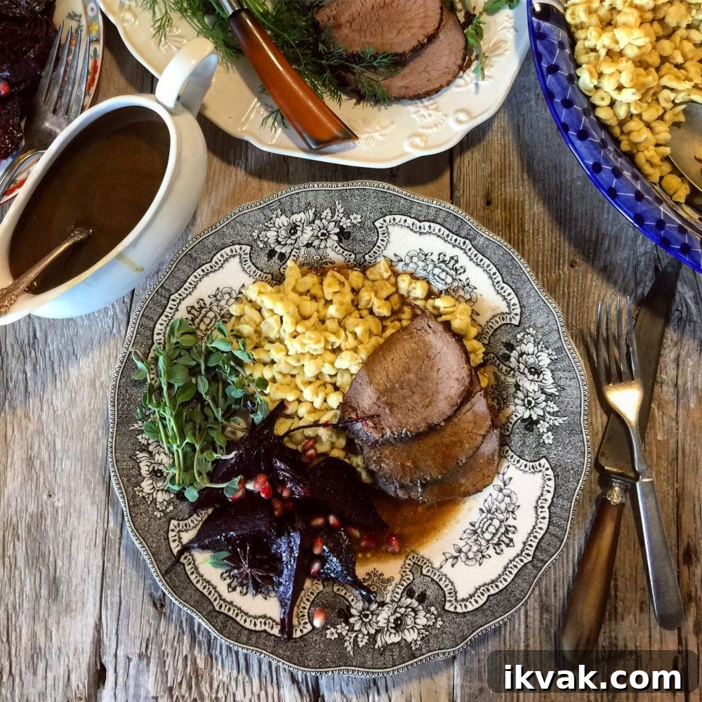 Sauerbraten with Spätzle