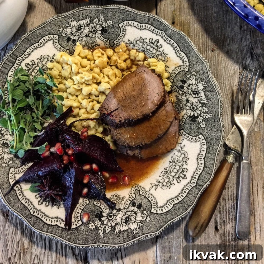 Sauerbraten with Spätzle