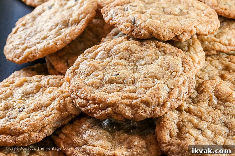 Chocolate Chip Almond Joy Cookies © 2018 Jane Bonacci, The Heritage Cook