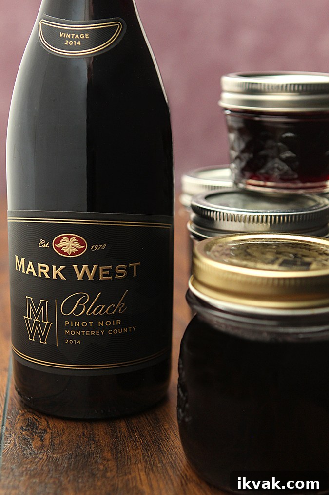 Red Wine Jelly Recipe: Sweet, Bold Preserve 3 Pinot Noir Red Wine Jelly
