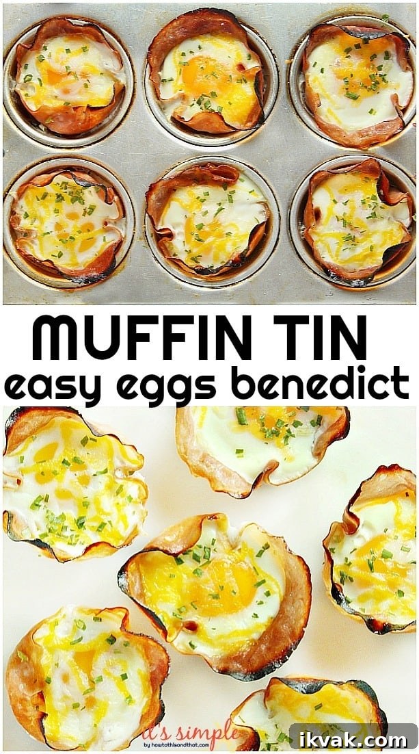 How to Make Muffin Tin Eggs Benedict Cups 4 low carb egg cups